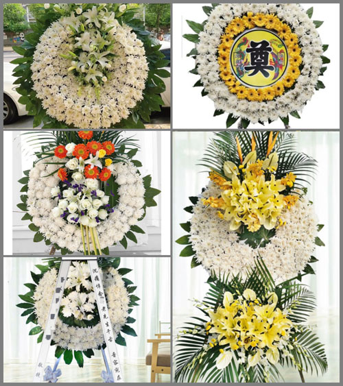安徽阜阳市阜南县朱寨镇闵庄村花圈速递